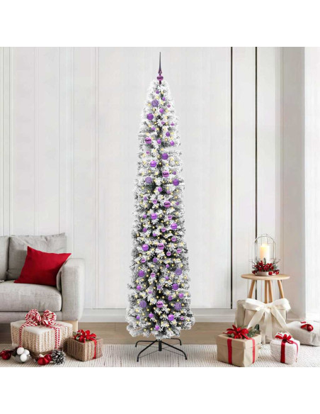 Albero di Natale snodato Verde 240 cm Plastica e metallo