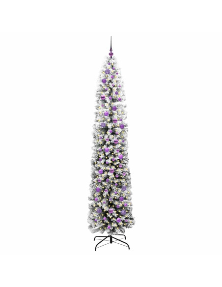 Albero di Natale snodato Verde 240 cm Plastica e metallo