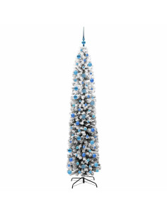 Albero di Natale snodato Verde 240 cm Plastica e metallo 2