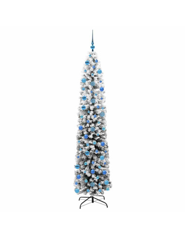 Albero di Natale snodato Verde 240 cm Plastica e metallo