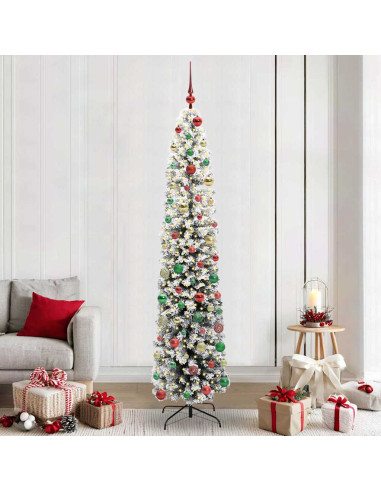 Albero di Natale snodato Verde 240 cm Plastica e metallo