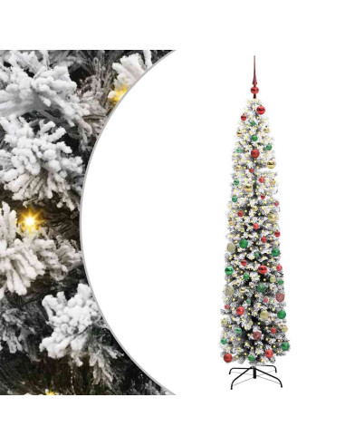 Albero di Natale snodato Verde 240 cm Plastica e metallo