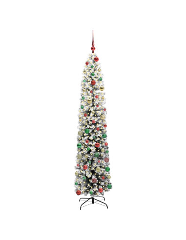 Albero di Natale snodato Verde 240 cm Plastica e metallo