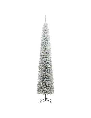 Albero di Natale artificiale Verde e bianco 270 cm PVC