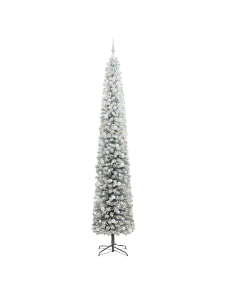 Albero di Natale artificiale Verde e bianco 270 cm PVC