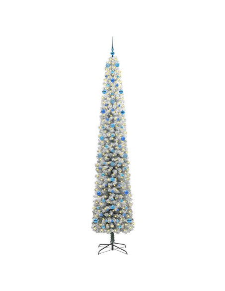 Albero di Natale artificiale Verde e bianco 270 cm PVC