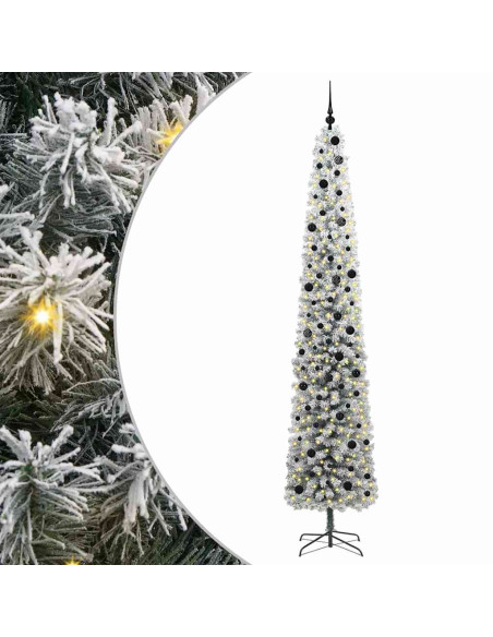 Albero di Natale artificiale Verde e bianco 300 cm PVC
