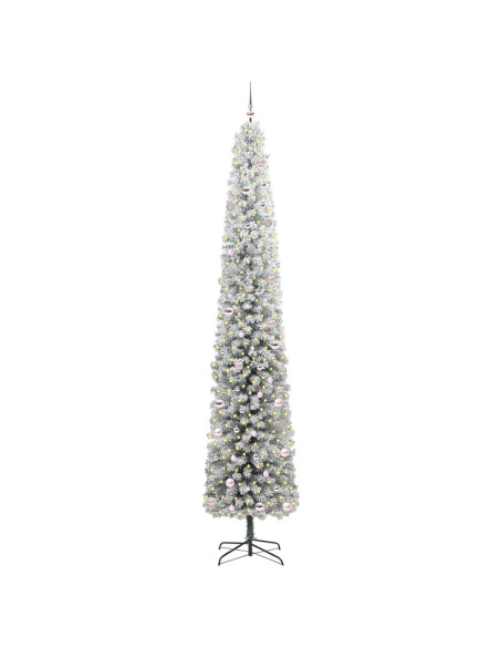 Albero di Natale artificiale Verde e bianco 300 cm PVC