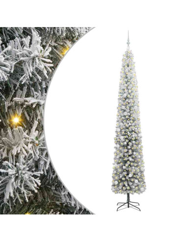 Albero di Natale artificiale Verde e bianco 300 cm PVC