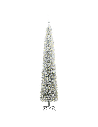 Albero di Natale artificiale Verde e bianco 300 cm PVC