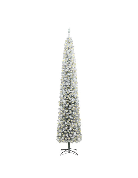 Albero di Natale artificiale Verde e bianco 300 cm PVC