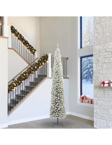 Albero di Natale artificiale Verde e bianco 300 cm PVC