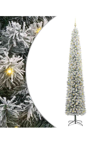 Albero di Natale artificiale Verde e bianco 300 cm PVC