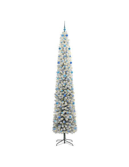 Albero di Natale artificiale Verde e bianco 300 cm PVC