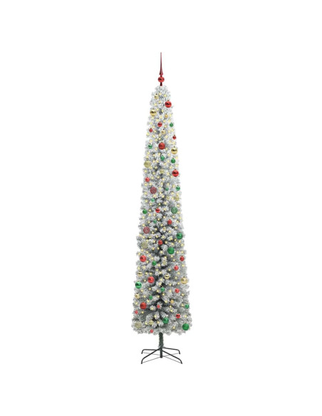 Albero di Natale artificiale Verde e bianco 300 cm PVC