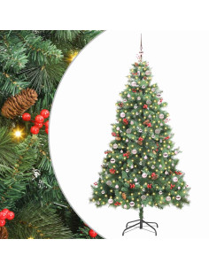 Albero di Natale artificiale Verde 240 cm PVC e Metallo 2