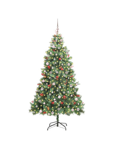 Albero di Natale artificiale Verde 240 cm PVC e Metallo
