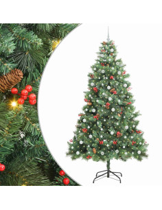 Albero di Natale artificiale Verde 240 cm PVC e Metallo 2