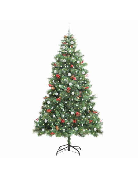 Albero di Natale artificiale Verde 240 cm PVC e Metallo