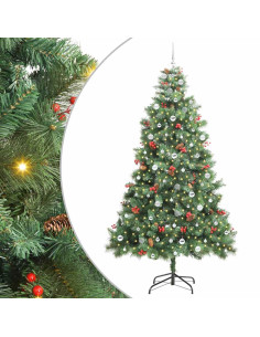 Albero di Natale artificiale Verde 240 cm PVC e Metallo 2