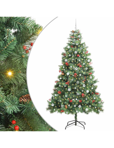 Albero di Natale artificiale Verde 240 cm PVC e Metallo