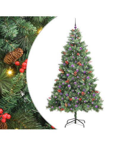 Albero di Natale artificiale Verde 240 cm PVC e Metallo