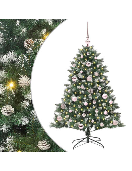 Albero di Natale artificiale con 150 LED Verde 85 x 85 x 120 cm