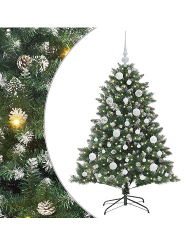 Albero di Natale artificiale con 150 LED Verde 85 x 85 x 120 cm