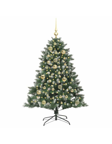 Albero di Natale artificiale con 150 LED Verde 85 x 85 x 120 cm
