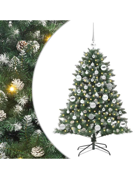 Albero di Natale artificiale con 150 LED Verde 85 x 85 x 120 cm