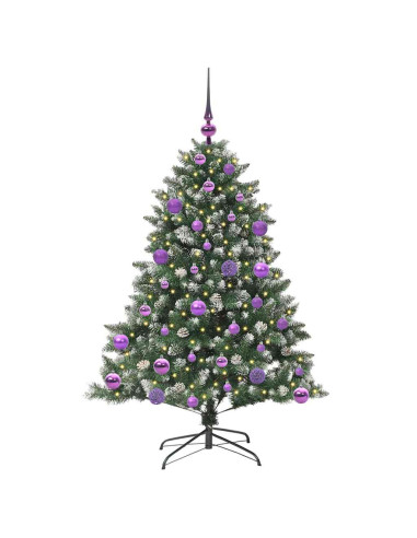 Albero di Natale artificiale con 150 LED Verde 85 x 85 x 120 cm