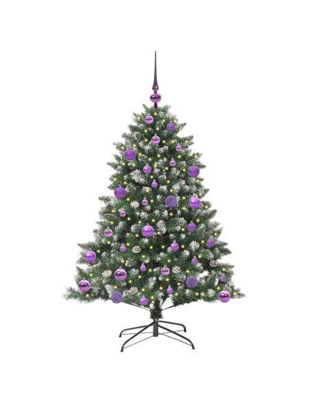Albero di Natale artificiale con 150 LED Verde 85 x 85 x 120 cm