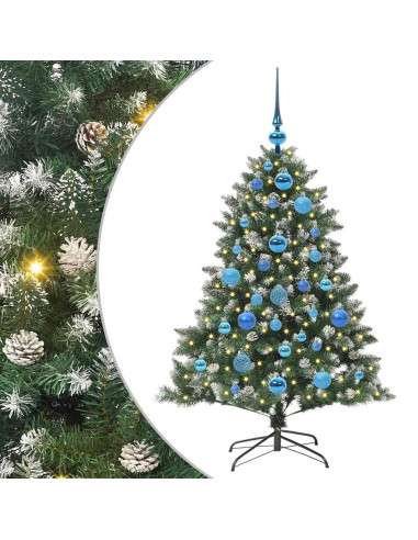 Albero di Natale artificiale con 150 LED Verde 85 x 85 x 120 cm