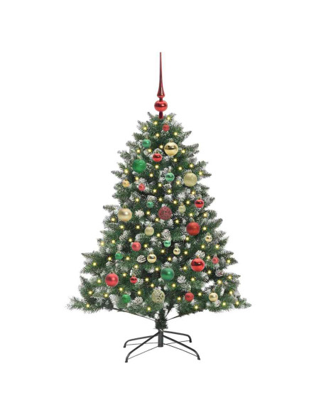 Albero di Natale artificiale con 150 LED Verde 85 x 85 x 120 cm