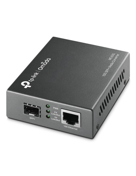 TP-Link Omada MC420L convertitore multimediale di rete 10000 Mbit/s Modalità multipla, Modalità singola Nero