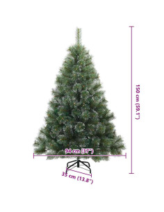 Albero di Natale Moderno Artificiale con Rami Alias Bianco