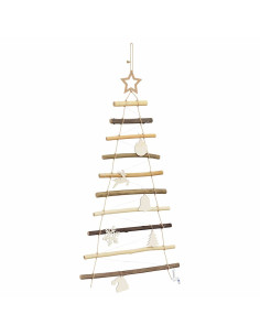 Albero di Natale Naturale 90 cm legno massiccio di frassino