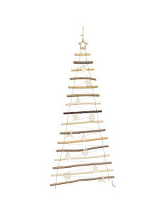 Albero di Natale Naturale 150 cm legno massiccio di frassino