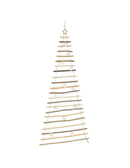 Albero di Natale Naturale 210 cm legno massiccio di frassino