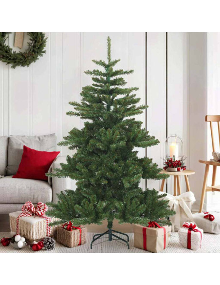 Albero di Natale Artificiale con Rami Pieghevoli Verde 150 cm