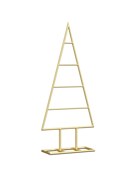 Albero di Natale in metallo con supporto Oro 60 cm