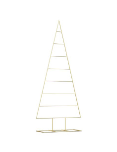 Albero di Natale in metallo con supporto Oro 180 cm