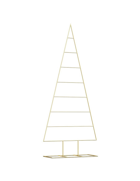 Albero di Natale in metallo con supporto Oro 180 cm
