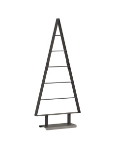 Albero di Natale in metallo con supporto Nero 90 cm Acciaio