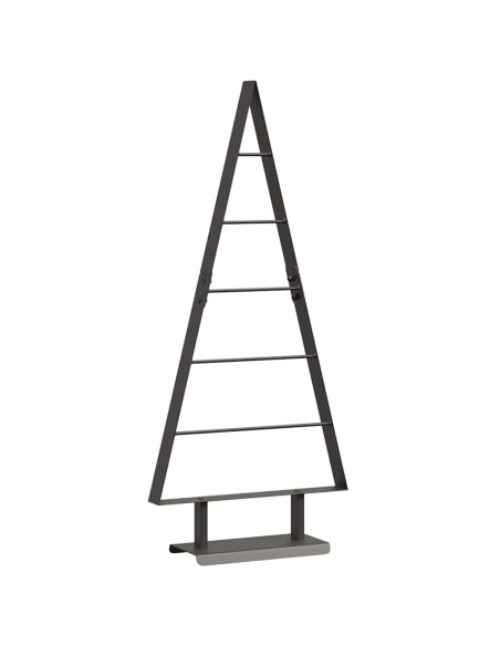 Albero di Natale in metallo con supporto Nero 90 cm Acciaio