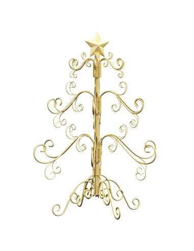 Albero di Natale in metallo Oro 61 cm