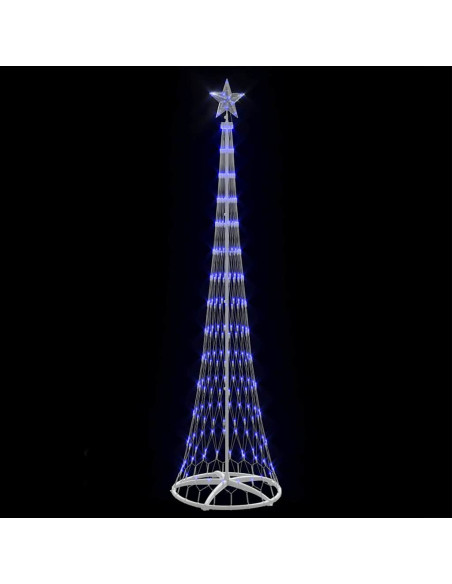 Albero di Natale LED Blu 138.5 x 138.5 x 399 cm Metallo