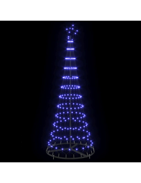 Albero di Natale LED Blu 184,5 cm Metallo