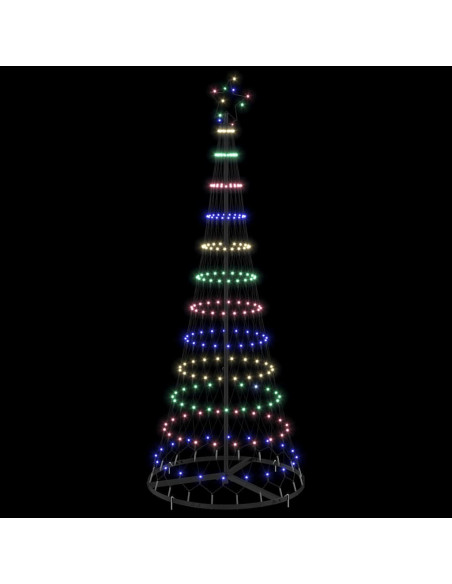 Albero di Natale LED Multicolore 138.5 x 138.5 x 399 cm Metallo