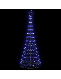 Albero di Natale LED Blu 138.5 x 138.5 x 399 cm Metallo